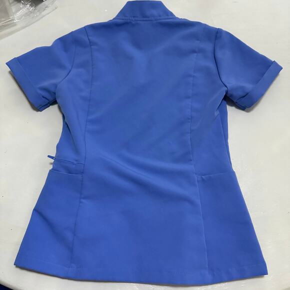 Figs light blue scrub top sz XXS PO# 4988 nurse medical professional - Picture 7 of 9